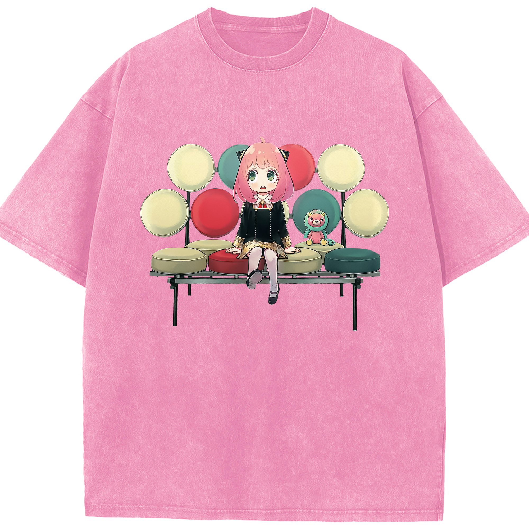（画像用） SPY×FAMILY间谍家家酒 綿100% ヴィンテージ風 半袖Tシャツ（フロントプリント）
